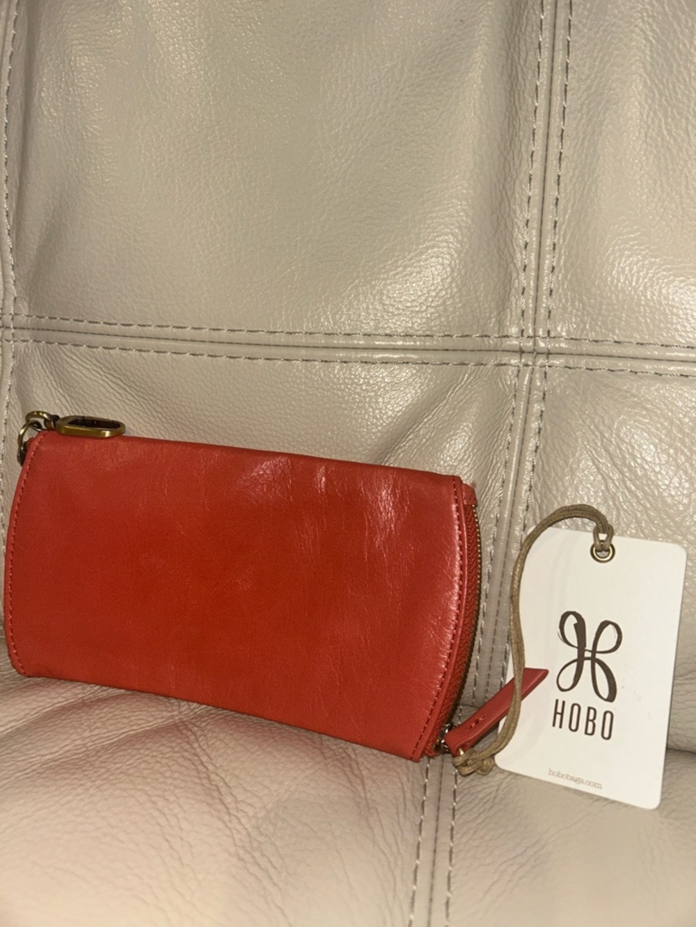 HOBO Pink Mirage Leather double eyeglass case 100% genuine leather retail $65